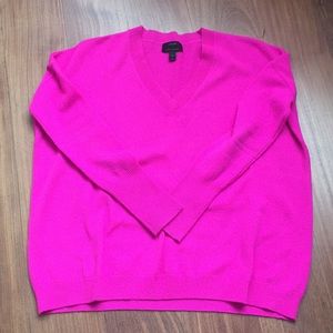 XS/S JCrew Neon Fuschia Cashmere Sweater